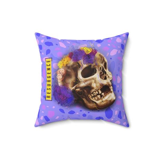 Resurgence Skull Purple Pillow