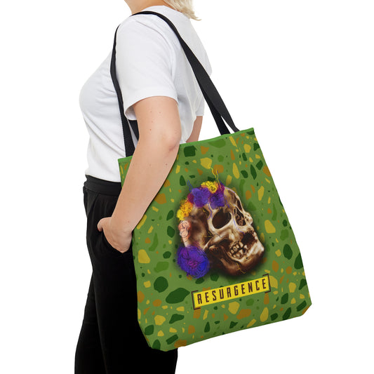 Resurgence Skull Green Tote Bag