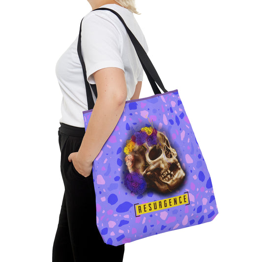 Resurgence Skull Purple Tote Bag