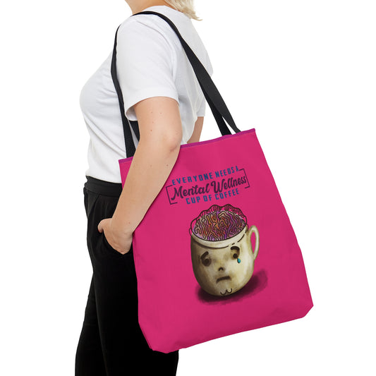 Mental Wellness Pink Tote Bag