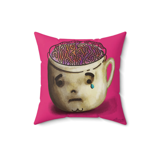 Mental Wellness Pink Pillow